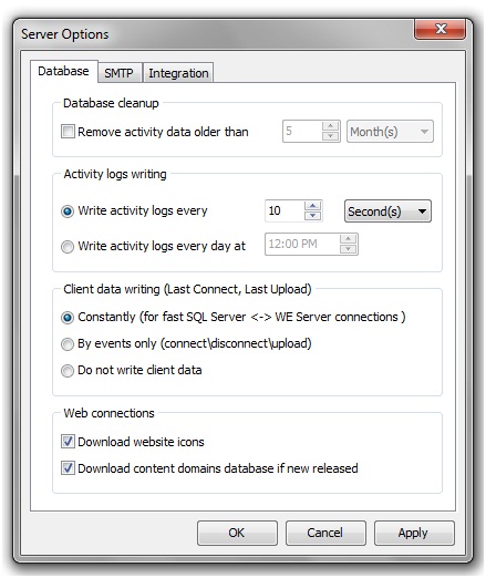 Database Settings 2