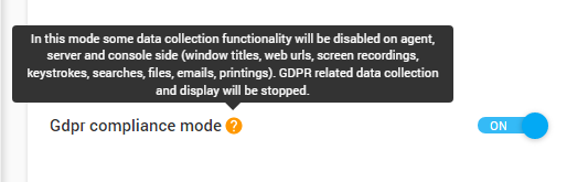 GDPR Compliance Mode